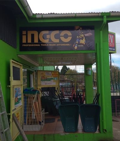 Shopfront fascia signage for an Ingco tool store